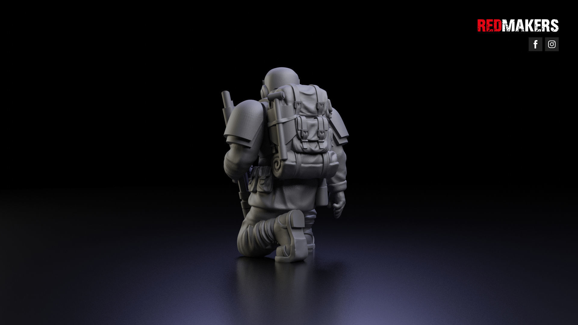 Alpha troops  - Squad of the Imperial Force 3D print model_17