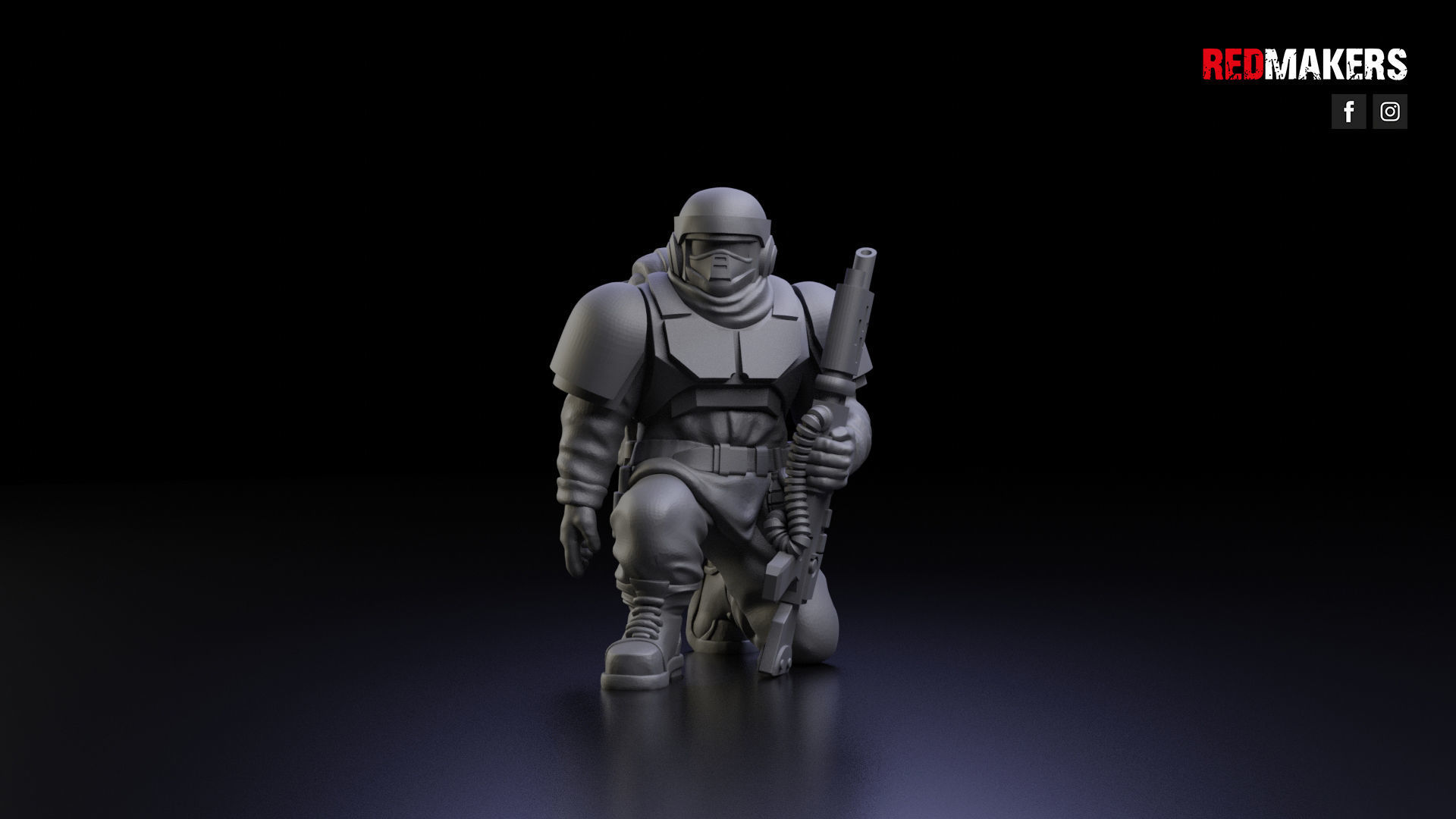 Alpha troops  - Squad of the Imperial Force 3D print model_16