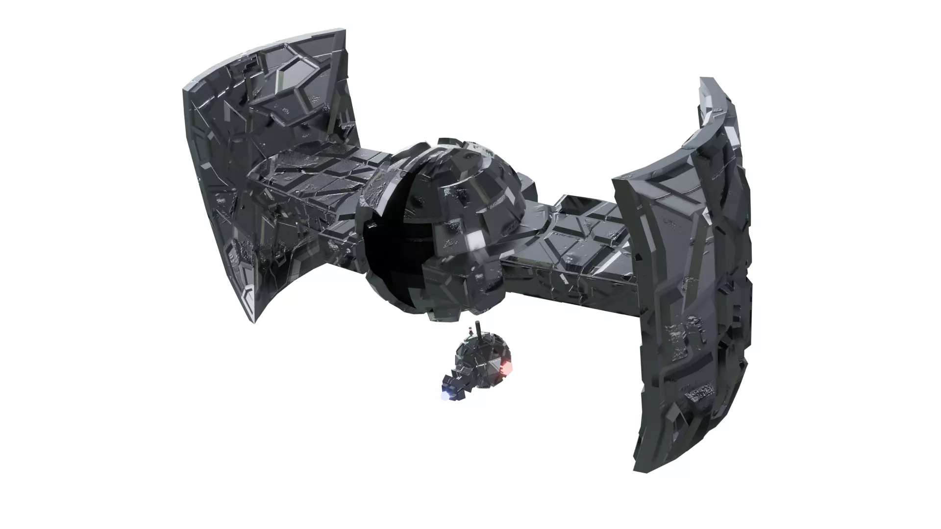 SpaceShipStarwars door frame Free 3D model_0