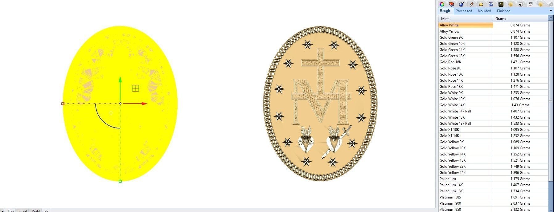 Our Lady Virgin Mary Milagrosa Miraculous Medal 3D print model_7