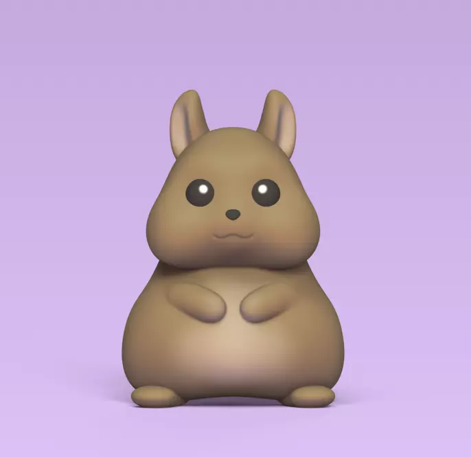 Cute Squirrel 3D print model_0