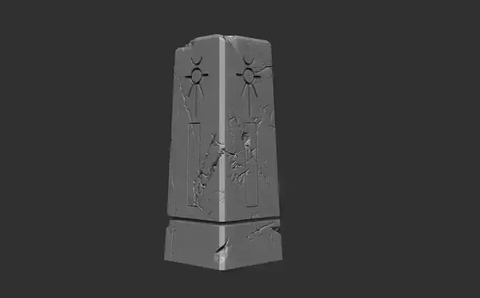 Necron Obelisk Terrain Piece 3D print model