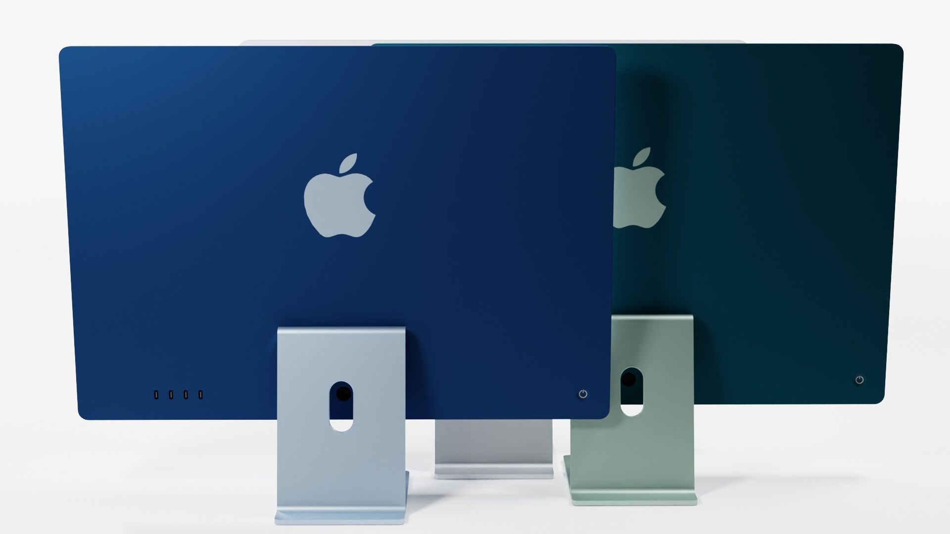 iMac 2021 7 colors 3D model CGTrader