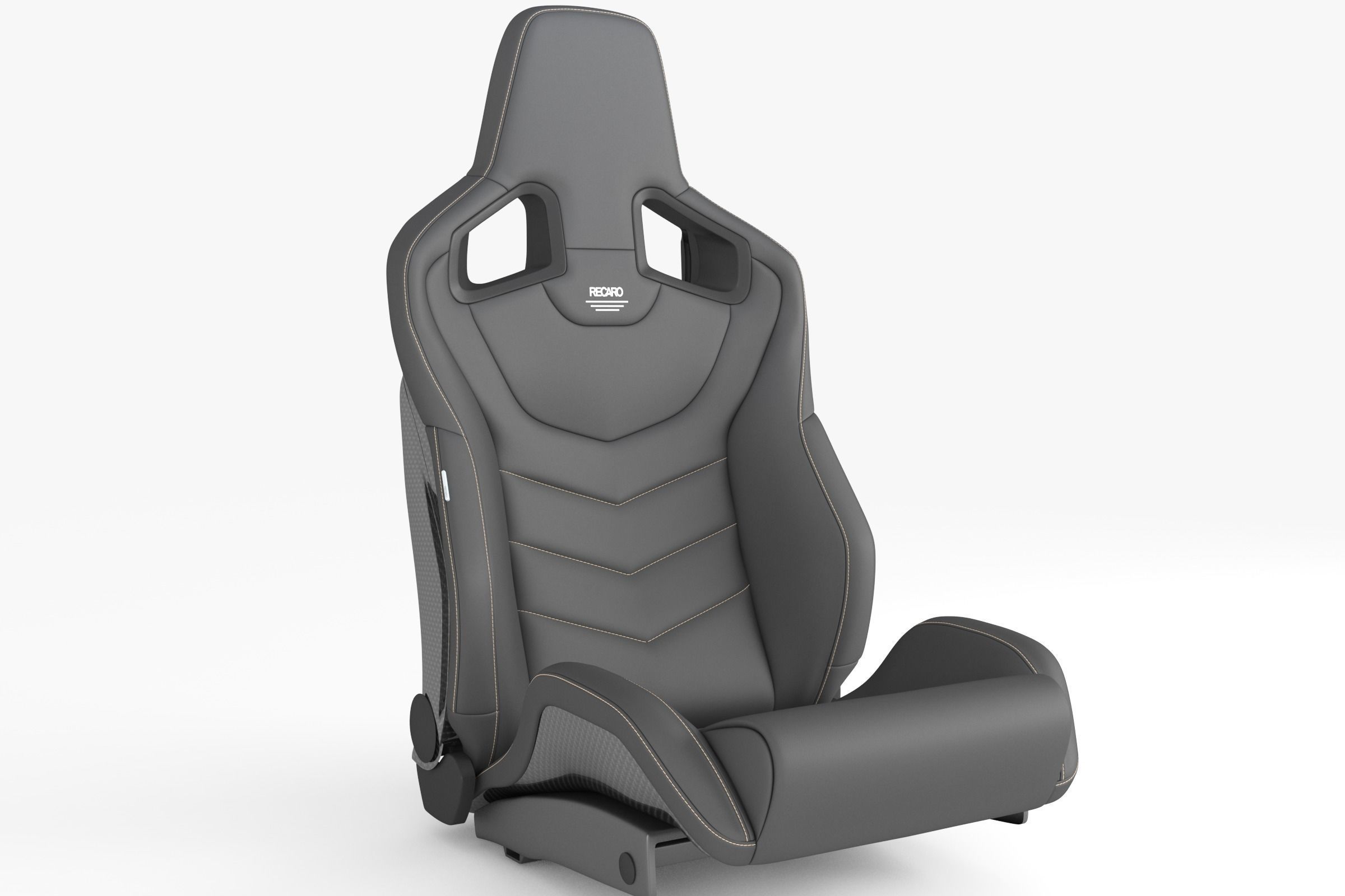 RECARO SPORTSTER GT 3d model Highpoly and Realtime version Low-poly 3D model_3