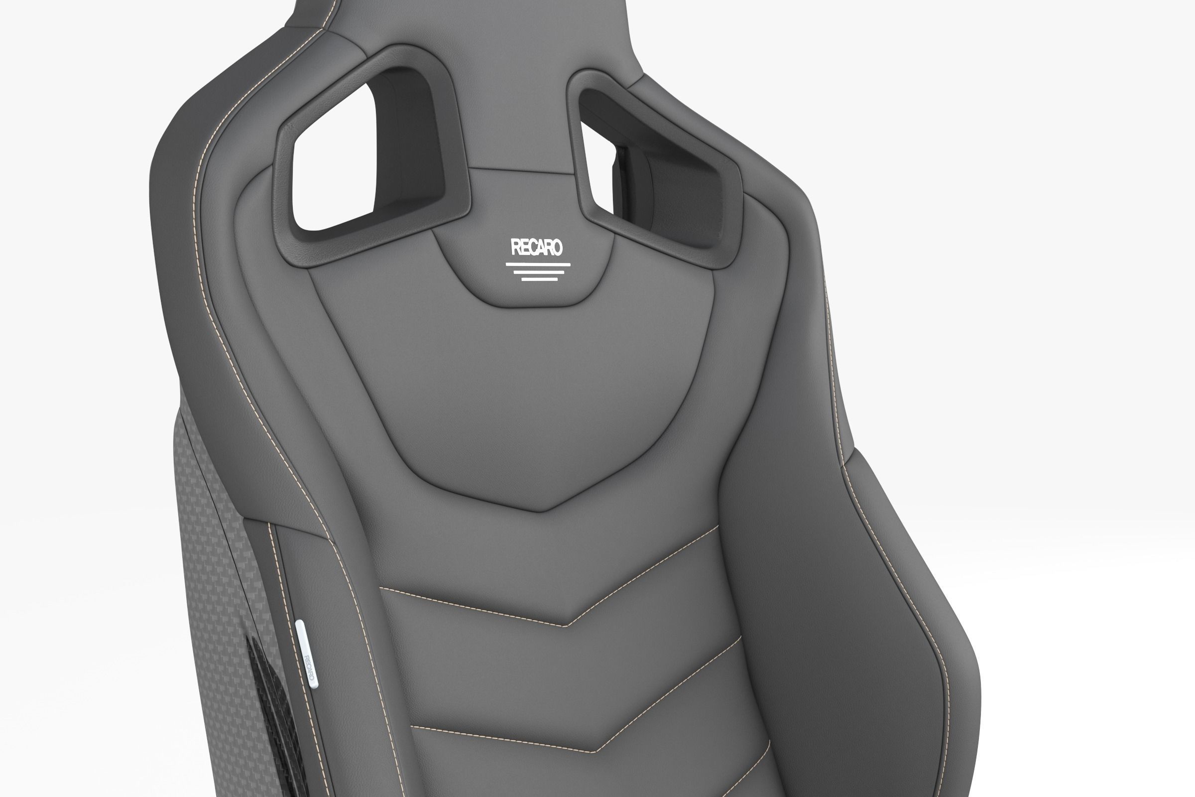 RECARO SPORTSTER GT 3d model Highpoly and Realtime version Low-poly 3D model_1