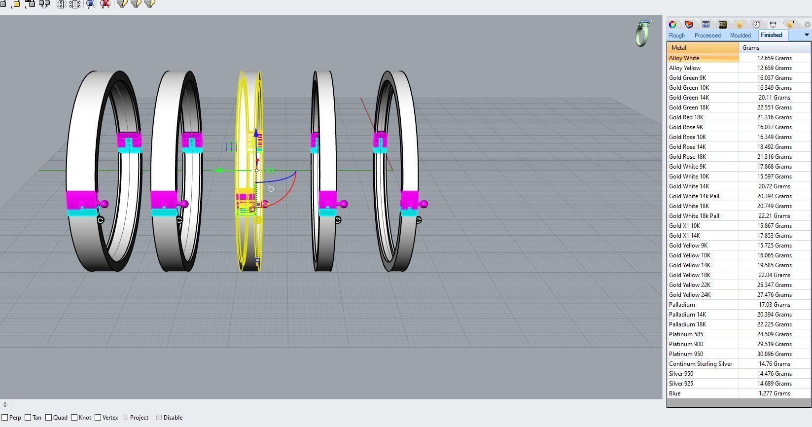 Hinge and lock bracelet 3D print model_19