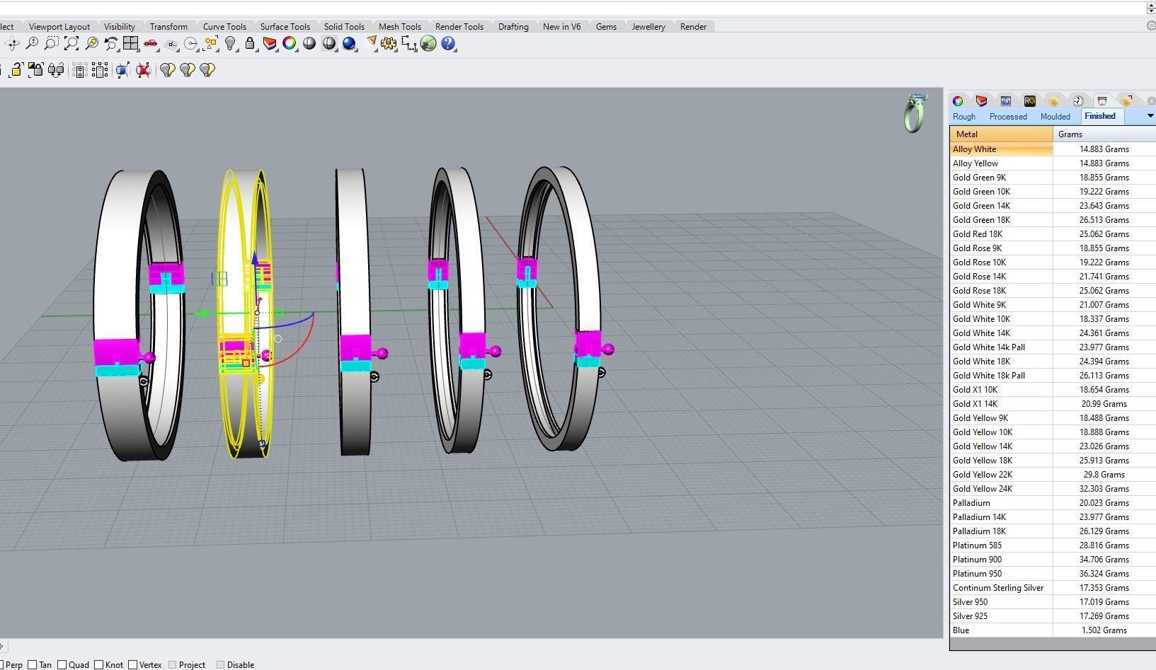 Hinge and lock bracelet 3D print model_15