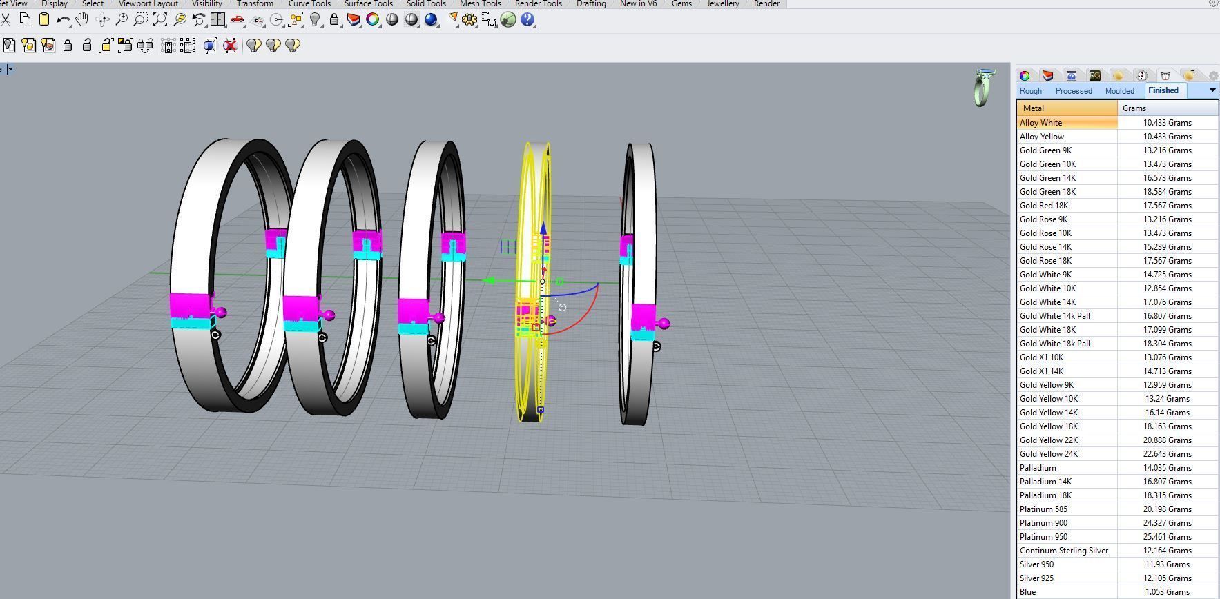 Hinge and lock bracelet 3D print model_18