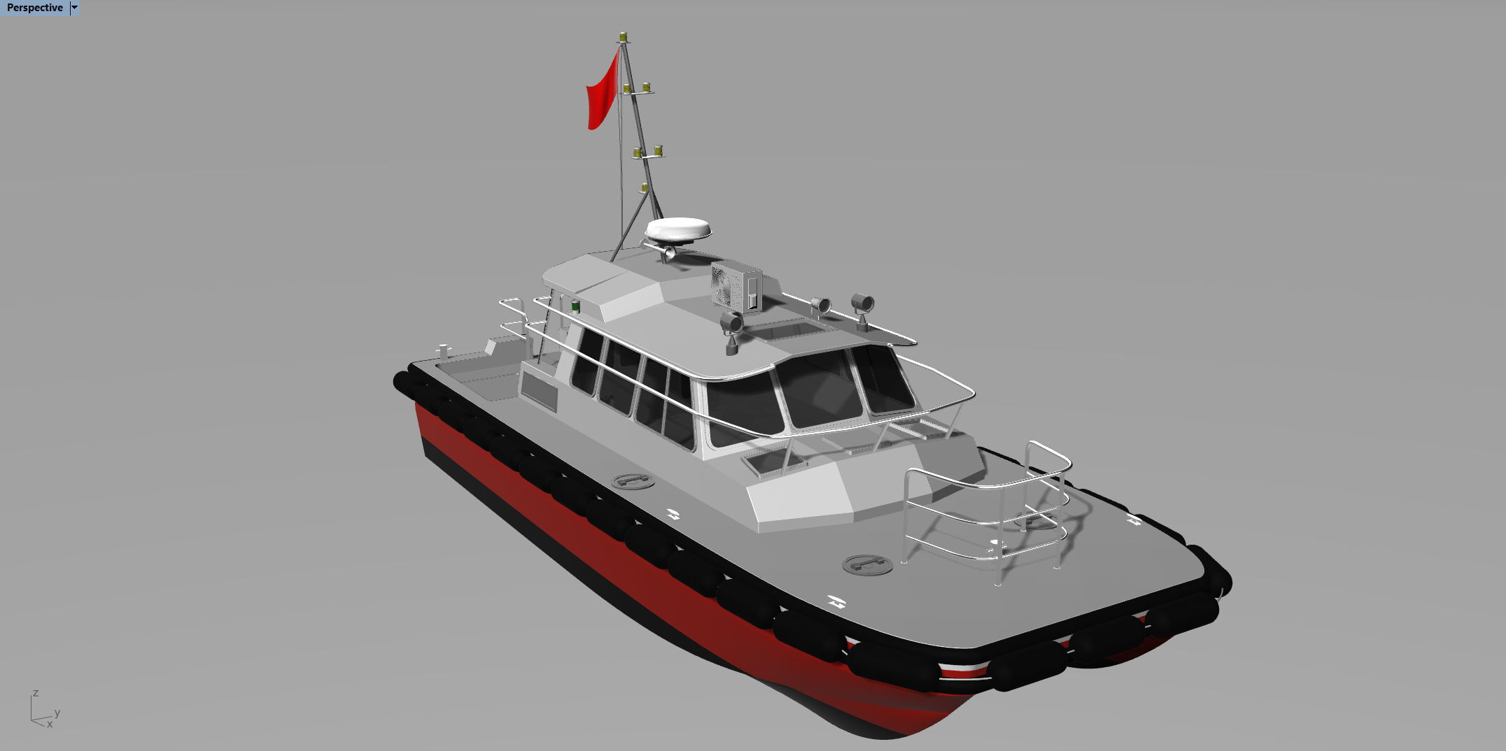 Patrol Boat 3D model_9