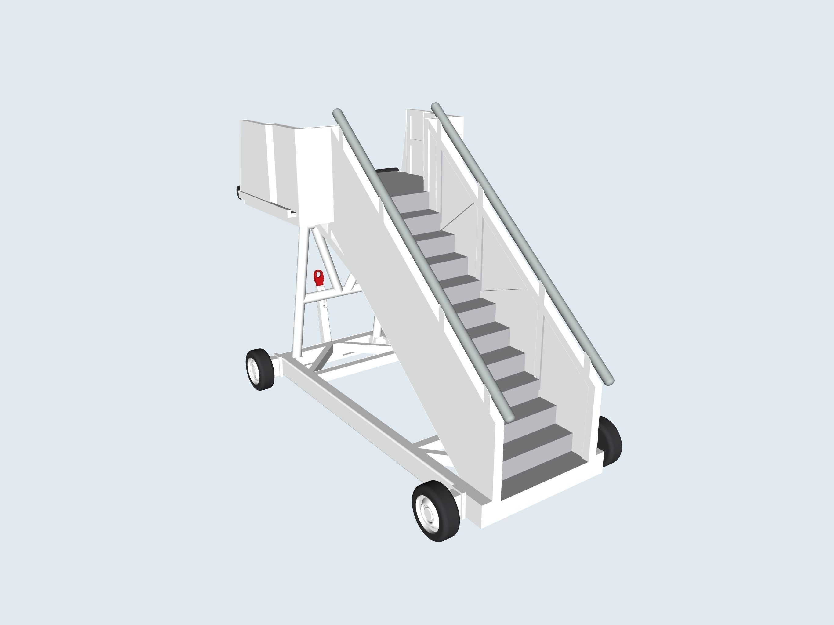 Boeing 737 boarding step 3D print model_3