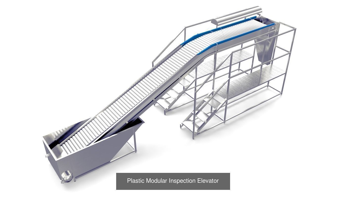 Conveyor belts for fruit and vegetables 3D Model Collection_3