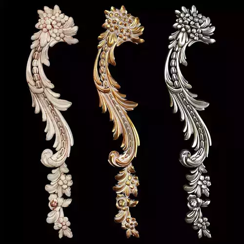 Classic carved 069 3D model