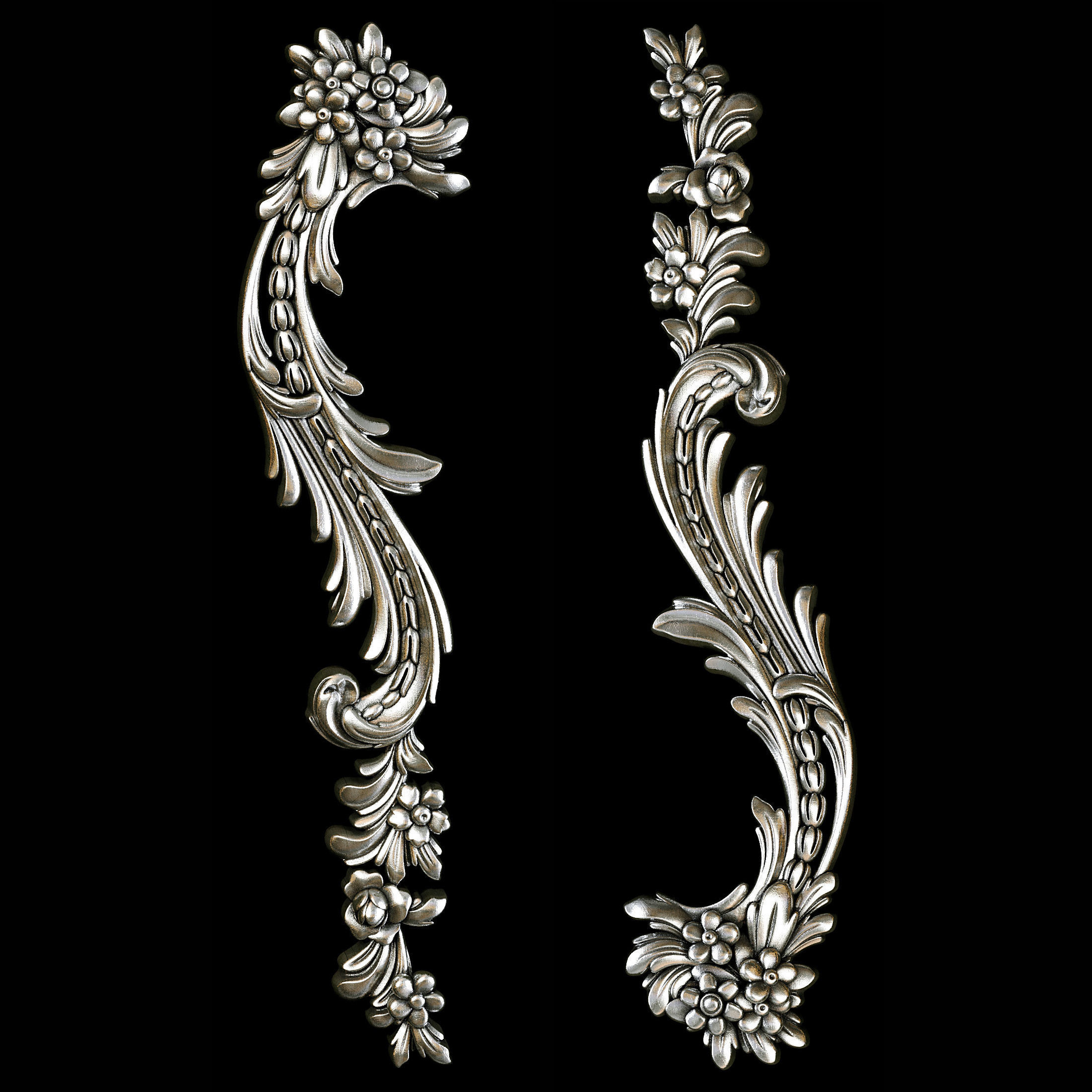 Classic carved 069 3D model_2