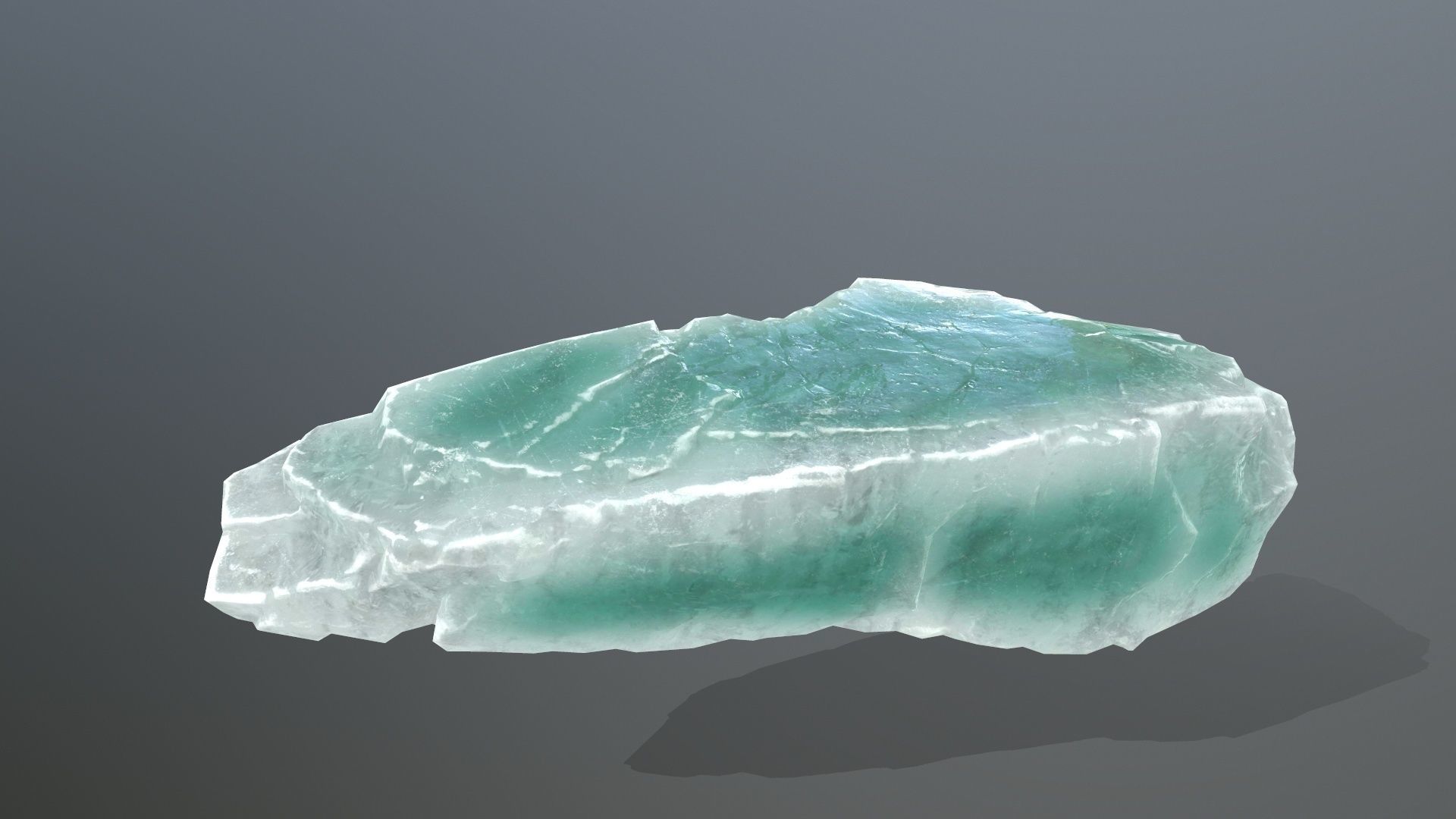 Rock Set quartz crystal Low-poly 3D model_17