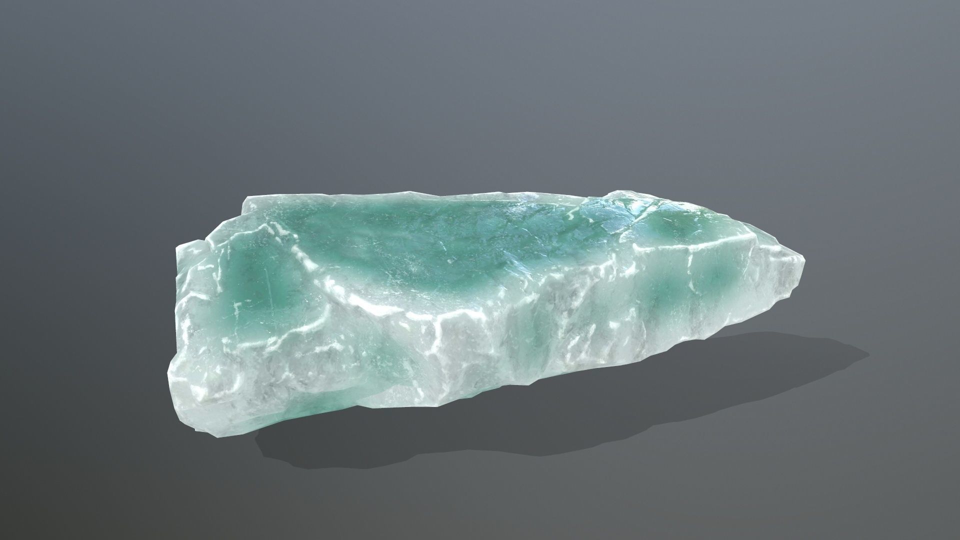 Rock Set quartz crystal Low-poly 3D model_15