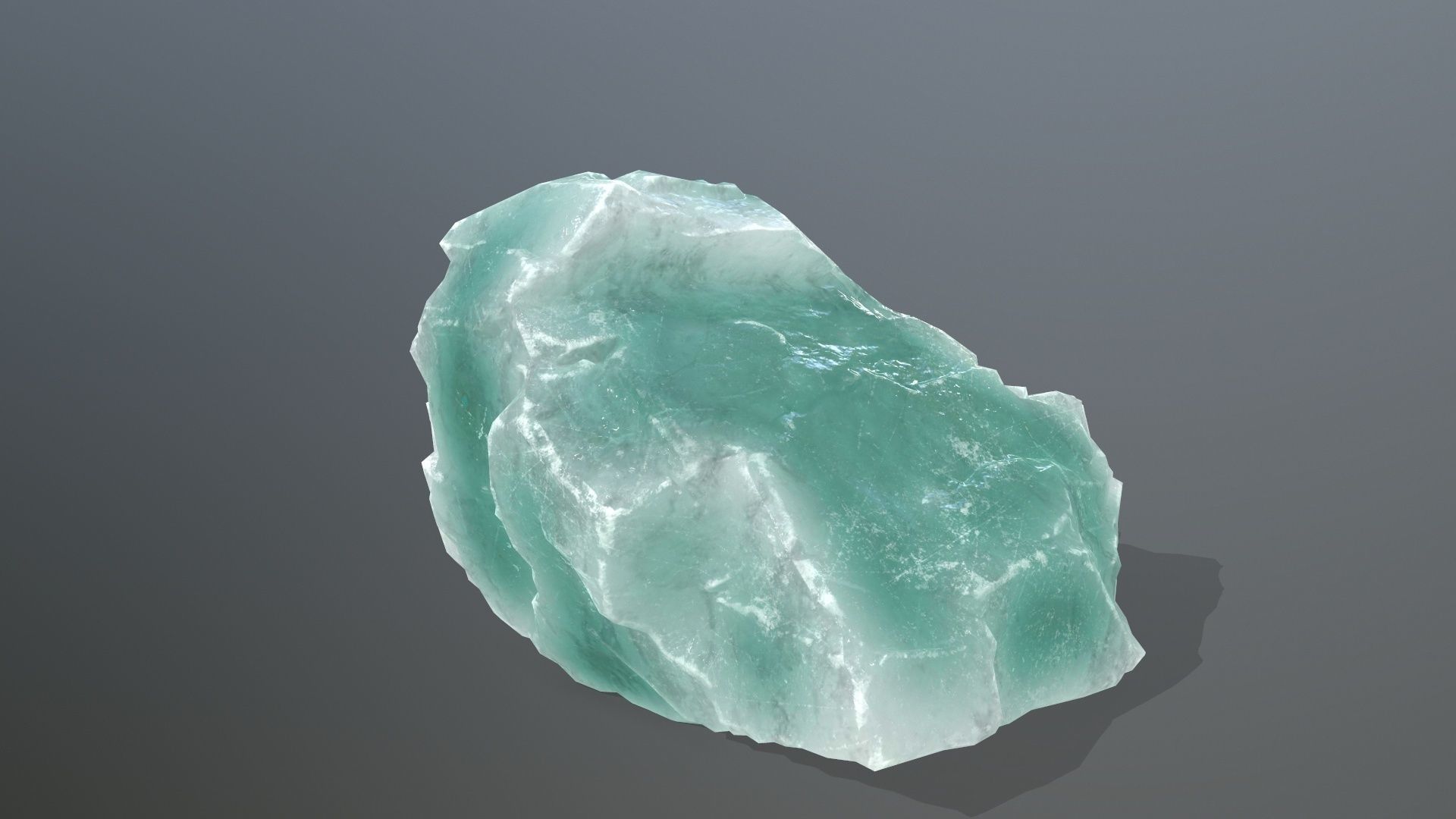 Rock Set quartz crystal Low-poly 3D model_18