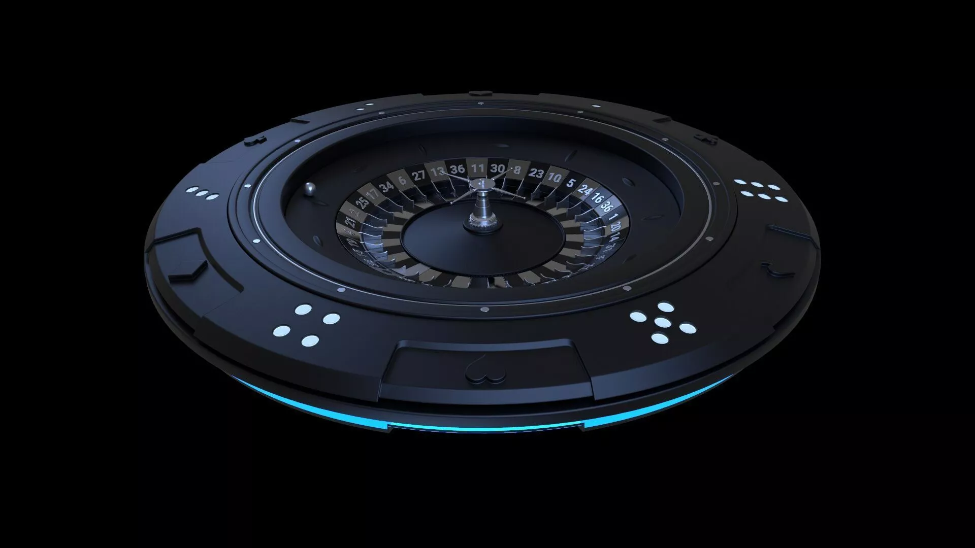 Space Roulette casino 3D model