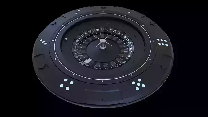 Space Roulette casino 3D model