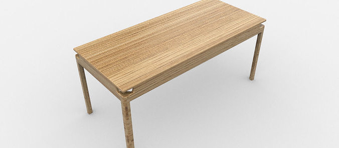 table-Monka dimensions of wooden frame 3D model