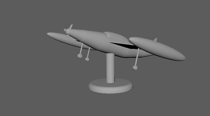 fighter jet Low-poly 3D print model