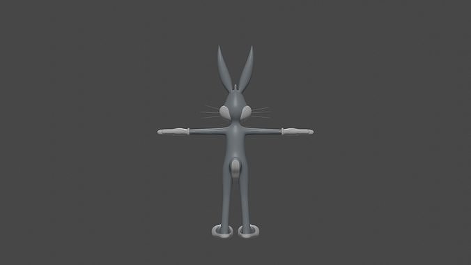 Bugs Bunny Rigged model with animation  3D model