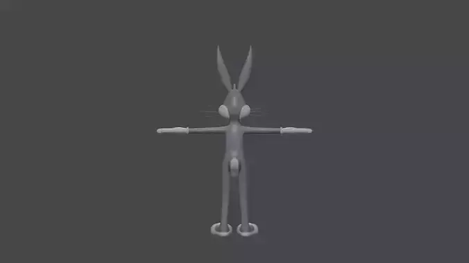 Bugs Bunny Rigged model with animation  3D model