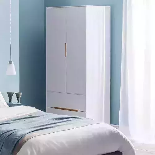 White Audra Door Wardrobe 3D model