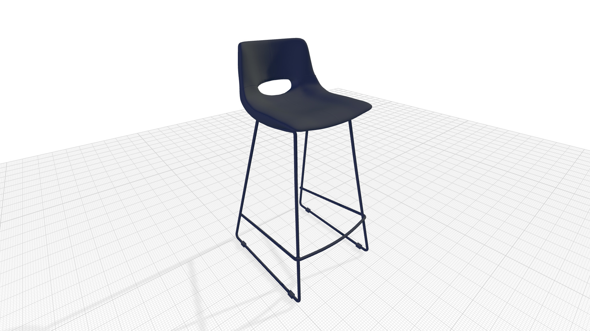 Erwin Bar and Counter Stool  Tall Chair 3D model_8