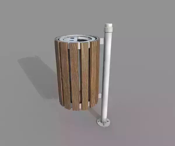 Wooden Trashbin PBR