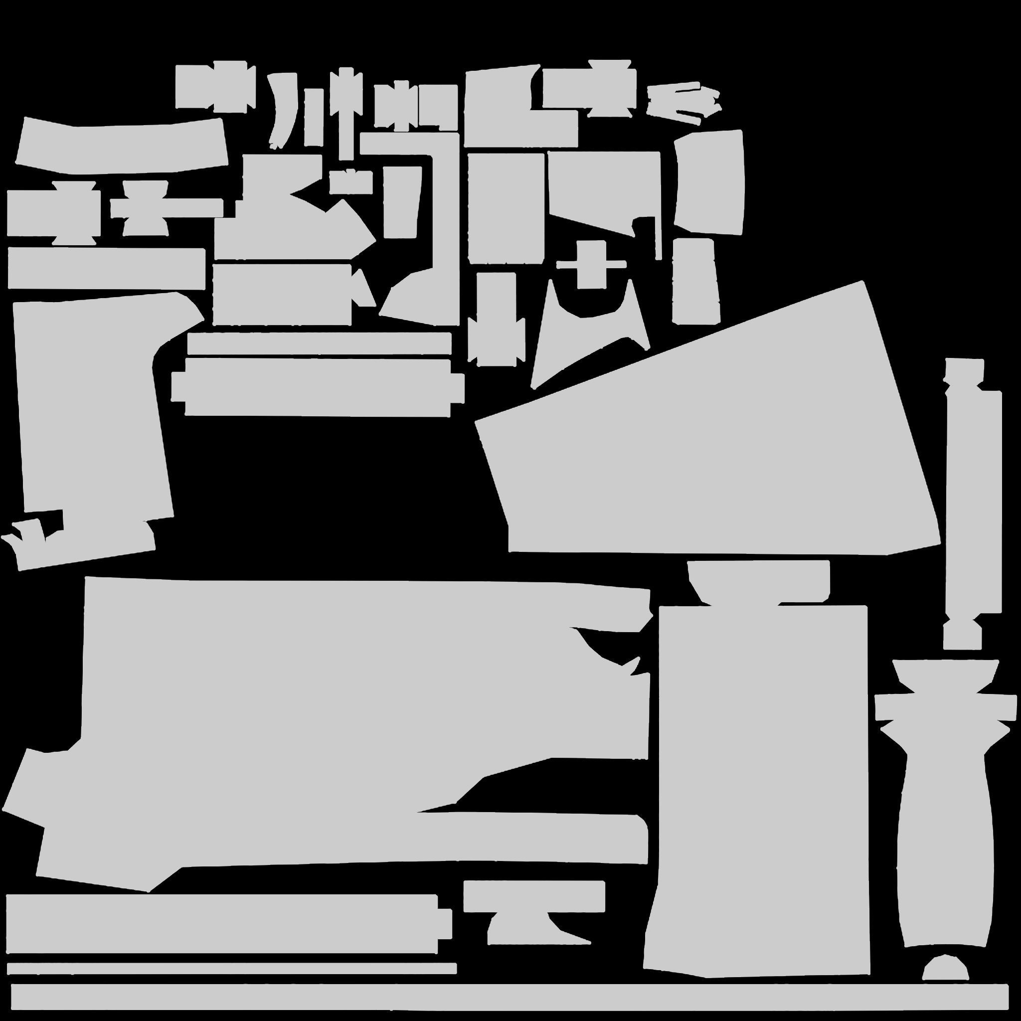 UPM45 Gun Low-poly 3D model_7