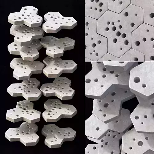 Stone Ngon stone hole decor n1