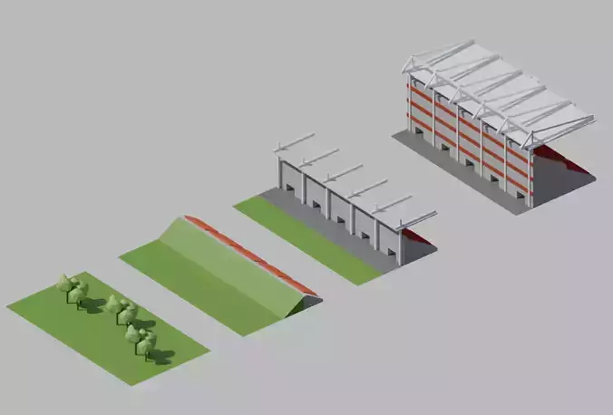 Stadium simple poly kit 5 levels