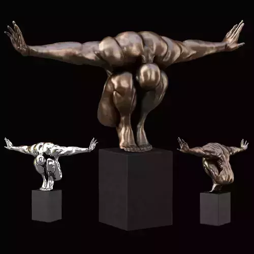 Decorative sculpture Athlete 