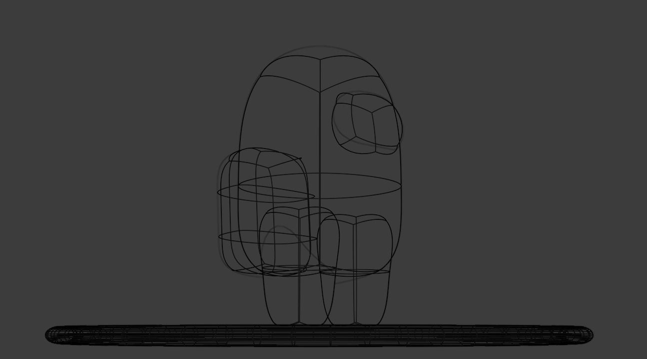 Among Us character 3D model_2