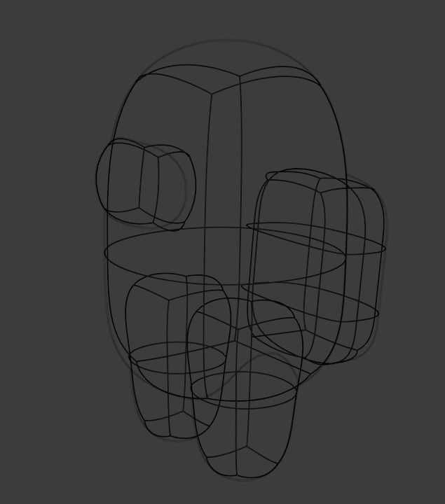 Among Us character 3D model_3