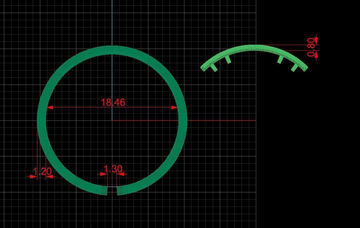Shema Yisrael Ring Adjustable 3D print model_6