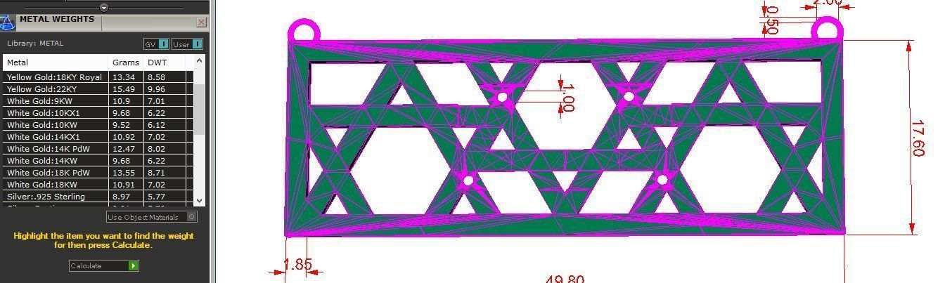 Shema Yisrael Pendant 3D print model_6