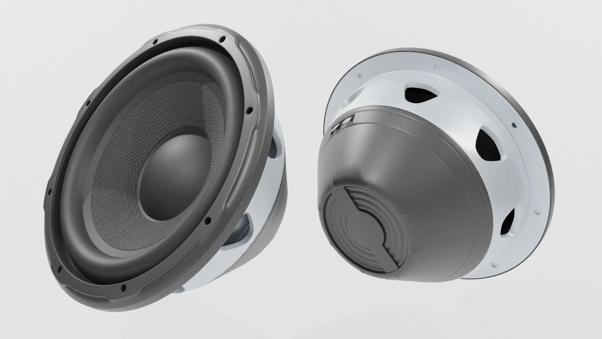 Speaker SubWoofer JL Audio - Blender 3d 3D model_9