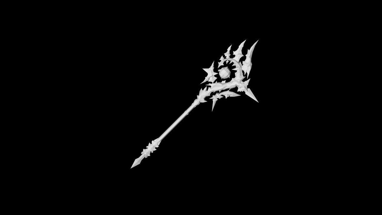 Cursed Scepter Low-poly 3D model_3