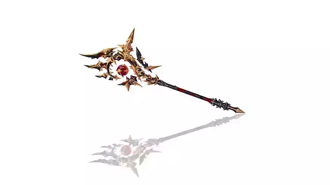 Cursed Scepter Low-poly 3D model