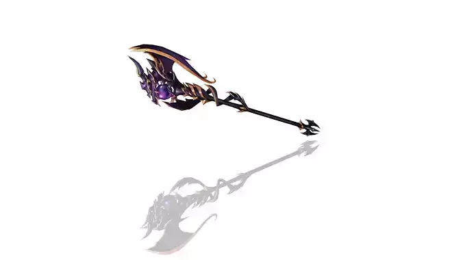 Demonic Scepter Low-poly 3D model