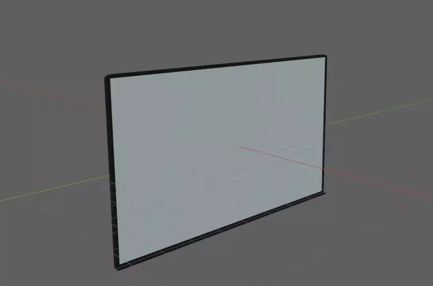 White Board Free low-poly 3D model_0