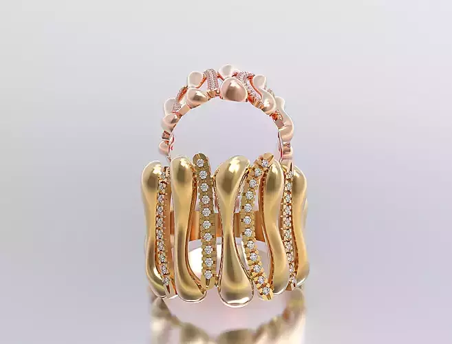 Ring and Earrings 3D print model