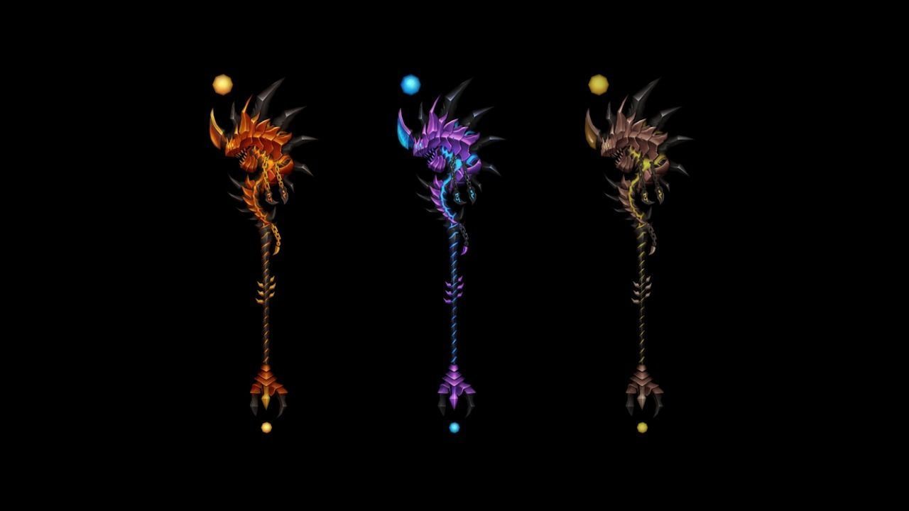 Infernal Scepter Low-poly 3D model_4