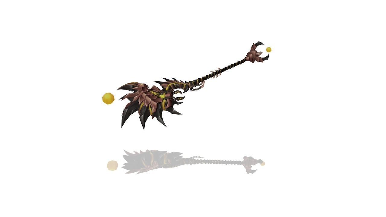 Infernal Scepter Low-poly 3D model_2