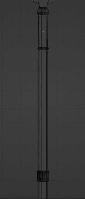 Medieval Polearm Fauchard 3D model_6