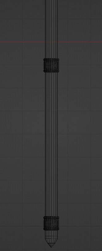 Medieval Polearm Fauchard 3D model_7