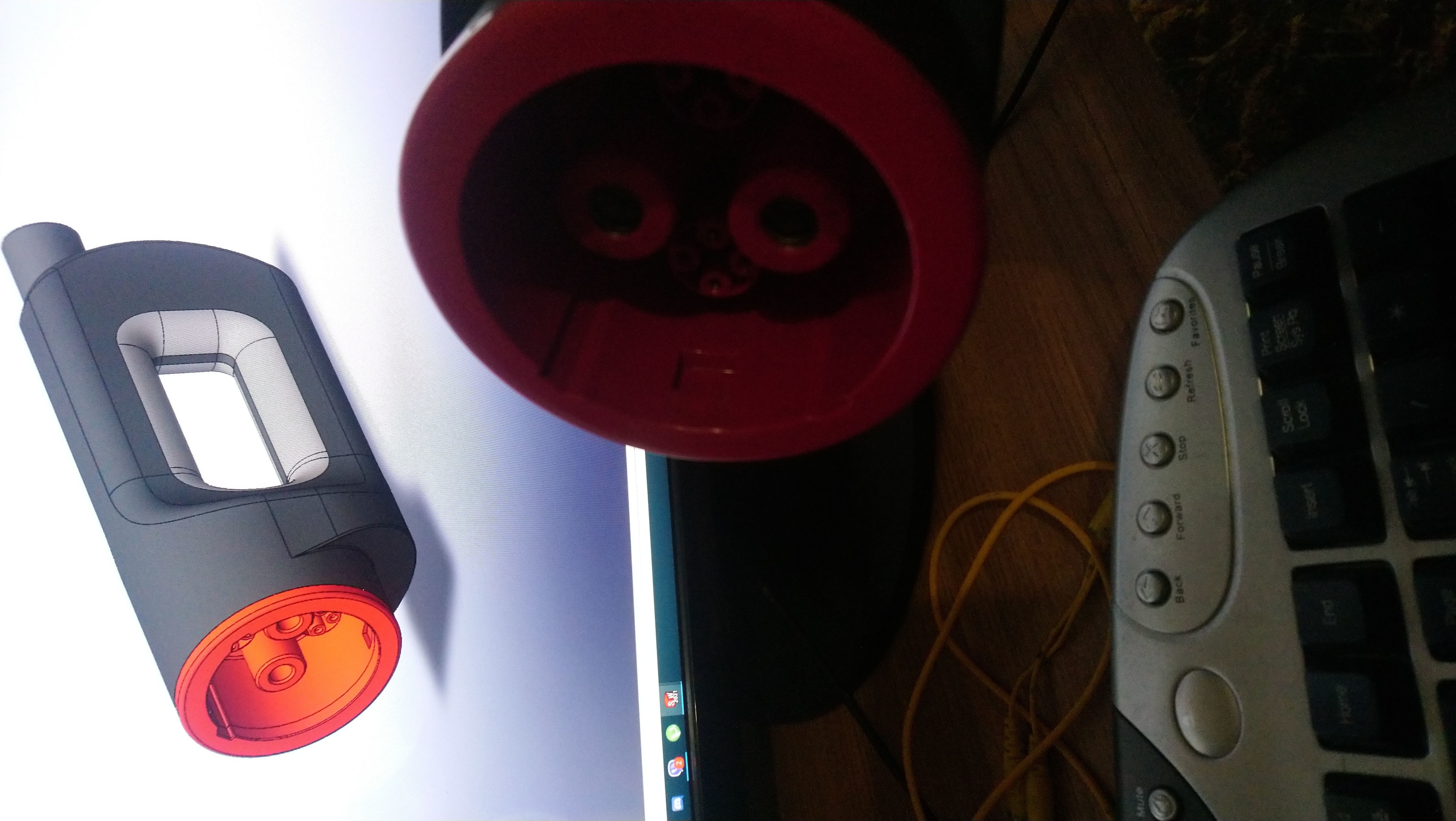 CHAdeMO connector from Tesla CHAdeMO ADAPTER EU real comparsion 3D print model_4