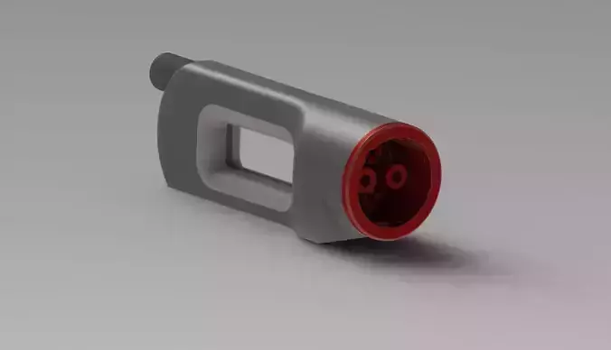 CHAdeMO connector from Tesla CHAdeMO ADAPTER EU real comparsion 3D print model