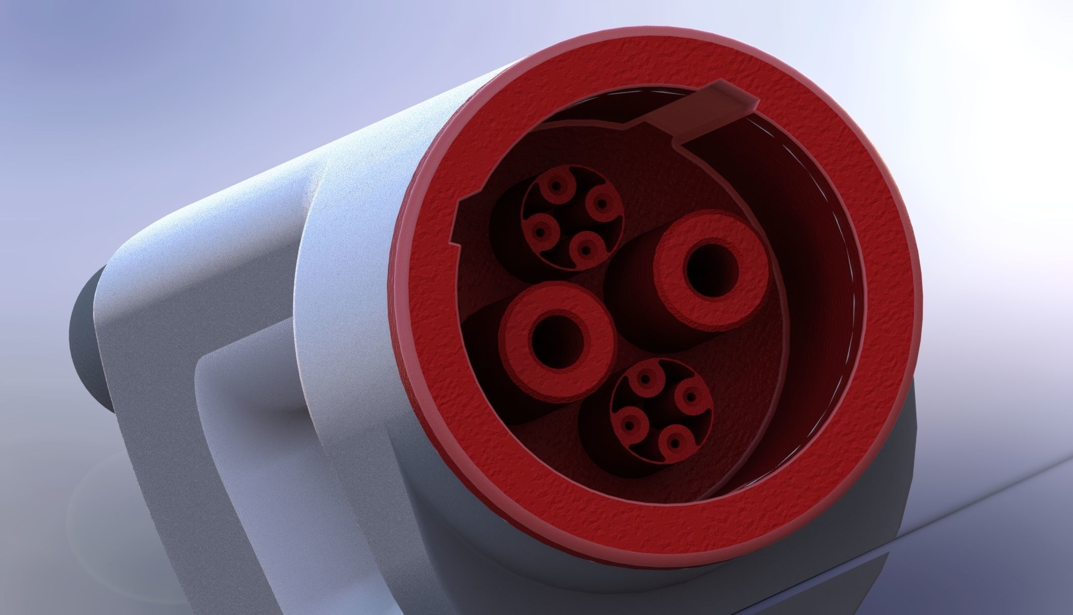 CHAdeMO connector from Tesla CHAdeMO ADAPTER EU real comparsion 3D print model_6